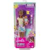 imageBarbie Dolls and Accessories Skipper Doll TwoTone Hair with Baby Figure and 5 Accessories Babysitters Inc Playset Multicolor HJY32Multicolor