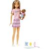 imageBarbie Dolls and Accessories Skipper Doll TwoTone Hair with Baby Figure and 5 Accessories Babysitters Inc Playset Multicolor HJY32Multicolor