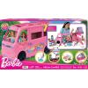 imageBarbie Dream Camper Playset with Roof Tent Swing Chair Fishing Pond BBQ Grill with ColorChange Feature ampamp 60 Accessories Including Dough