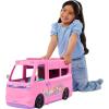 imageBarbie Dream Camper Playset with Roof Tent Swing Chair Fishing Pond BBQ Grill with ColorChange Feature ampamp 60 Accessories Including Dough