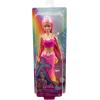 imageBarbie Dreamtopia Mermaid Doll with Pink Hair Pink ampamp Yellow Ombre Tail ampamp Headband Accessory