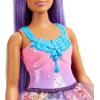imageBarbie Dreamtopia Royal Fashion Doll with DarkPink Hair ampamp Sparkly Bodice Wearing Removable Skirt Shoes ampamp Headband AccessoryPurple