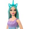 imageBarbie Dreamtopia Unicorn Fashion Doll with Blue ampamp Purple Hair Wesring Removable Skirt ampamp Accessories Including Pink Unicorn Headband ampamp TailTurquoise