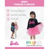 imageBarbie Girls French Terry Dress Toddler to Big KidBlack