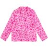 imageBarbie Girls Satin Lounge Sleep Pajama Shirt and Pants Set Little Kid to Big Kid Sizes 41416Pink