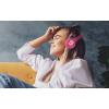 imageeKids Barbie Bluetooth Headphones Pink Wireless Headphones with Microphone Includes Aux Cord Volume Reduced Kids Foldable Earphones for School Home or Travel
