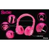 imageeKids Barbie Bluetooth Headphones Pink Wireless Headphones with Microphone Includes Aux Cord Volume Reduced Kids Foldable Earphones for School Home or Travel