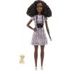 imageBarbie Careers Fashion Doll ampamp Accessories Photographer with Petite Body Type Wearing Removable HeartPrint Dress with Camera ampamp Puppy