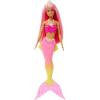 imageBarbie Dreamtopia Mermaid Doll with Pink Hair Pink ampamp Yellow Ombre Tail ampamp Headband Accessory