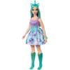 imageBarbie Dreamtopia Unicorn Fashion Doll with Blue ampamp Purple Hair Wesring Removable Skirt ampamp Accessories Including Pink Unicorn Headband ampamp TailTurquoise