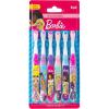imageBrush Buddies 6 Pack Barbie Toothbrushes for Kids Childrens Toothbrushes Soft Bristle Toothbrushes for Kids6 Count Pack of 1