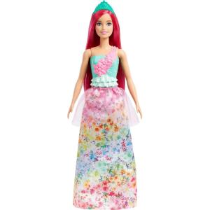 imageBarbie Dreamtopia Royal Fashion Doll with DarkPink Hair ampamp Sparkly Bodice Wearing Removable Skirt Shoes ampamp Headband AccessoryDark Pink