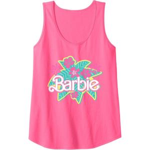 imageBarbie Sunny Palm Tree Tank TopNeon Pink