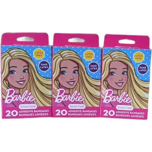 imageBarbie Themed Sterile Adhesive Kids Bandages  Three Pack Multi