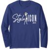 imageBarbie  Style Icon Original Doll Long Sleeve TShirtNavy Blue