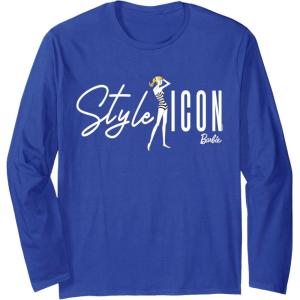 imageBarbie  Style Icon Original Doll Long Sleeve TShirtRoyal Blue