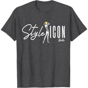 imageBarbie  Style Icon Original Doll TShirtDark Heather Grey