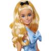 imageBarbie Fashionistas Doll 237 with Wavy Blonde Ponytail Wearing Blue Bow Halter Dress Black Hair Bow Accessory and Matching Blue Heels