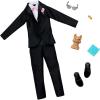 imageBarbie Clothes Groom Fashion Pack for Ken Doll on Wedding Day Tuxedo with Accessories for Complete Look