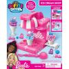 imageBarbie Softee Dough Ice Cream Playset with Ice Cream Maker 4 Colors Modeling Compound Press ampamp Mold Mini Treats Ages 3 and Up