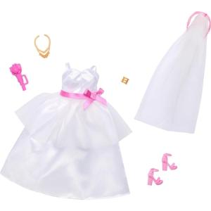 imageBarbie Clothes Bridal Fashion Pack for Barbie Doll on Wedding Day 1 Outfit with Accessories for a Complete Look