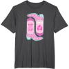 imageBarbie  Cowgirl Boots TShirtDark Heather Grey
