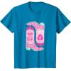 imageBarbie  Cowgirl Boots TShirtSapphire Blue