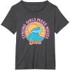 imageBarbie  Strong Girls Make Waves TShirtDark Heather Grey