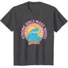 imageBarbie  Strong Girls Make Waves TShirtDark Heather Grey