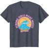 imageBarbie  Strong Girls Make Waves TShirtHeather Blue