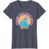 imageBarbie  Strong Girls Make Waves TShirtHeather Blue