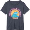 imageBarbie  Strong Girls Make Waves TShirtHeather Blue