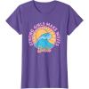 imageBarbie  Strong Girls Make Waves TShirtPurple Heather