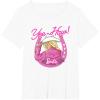imageBarbie  YeeHaw Lets Ride TShirtWhite