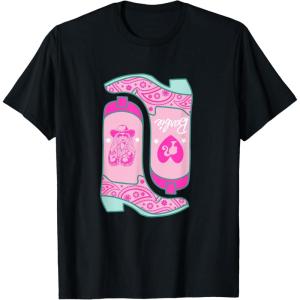 imageBarbie  Cowgirl Boots TShirtBlack