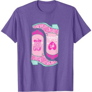 imageBarbie  Cowgirl Boots TShirtPurple Heather