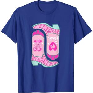 imageBarbie  Cowgirl Boots TShirtRoyal Blue