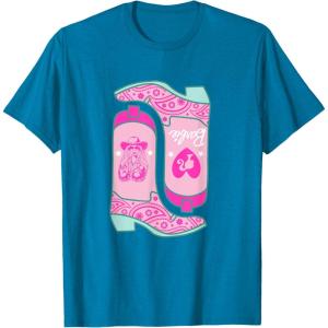 imageBarbie  Cowgirl Boots TShirtSapphire Blue