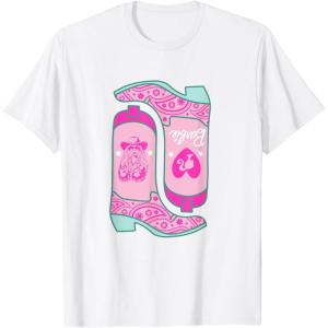 imageBarbie  Cowgirl Boots TShirtWhite