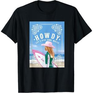 imageBarbie  Howdy Lets Ride Some Waves TShirtBlack