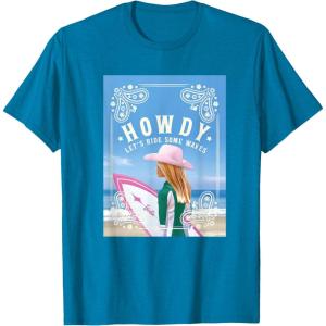 imageBarbie  Howdy Lets Ride Some Waves TShirtSapphire Blue