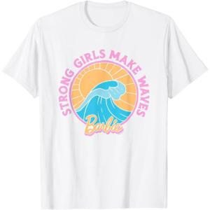 imageBarbie  Strong Girls Make Waves TShirtWhite