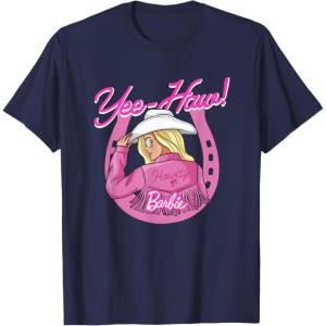 imageBarbie  YeeHaw Lets Ride TShirtNavy Blue