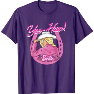 imageBarbie  YeeHaw Lets Ride TShirtPurple