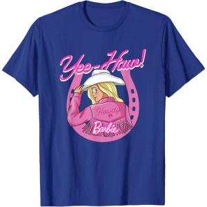 imageBarbie  YeeHaw Lets Ride TShirtRoyal Blue