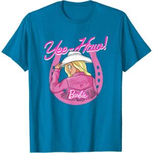 imageBarbie  YeeHaw Lets Ride TShirtSapphire Blue