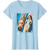 imageBarbie  Malibu Surf Club California TShirtBaby Blue