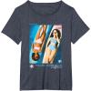 imageBarbie  Malibu Surf Club California TShirtHeather Blue
