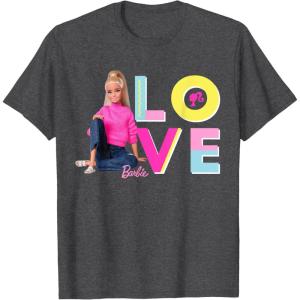 imageBarbie  LOVE TShirtDark Heather Grey