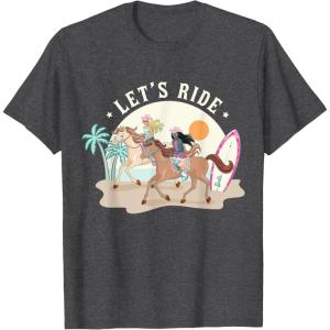 imageBarbie  Lets Ride TShirtDark Heather Grey